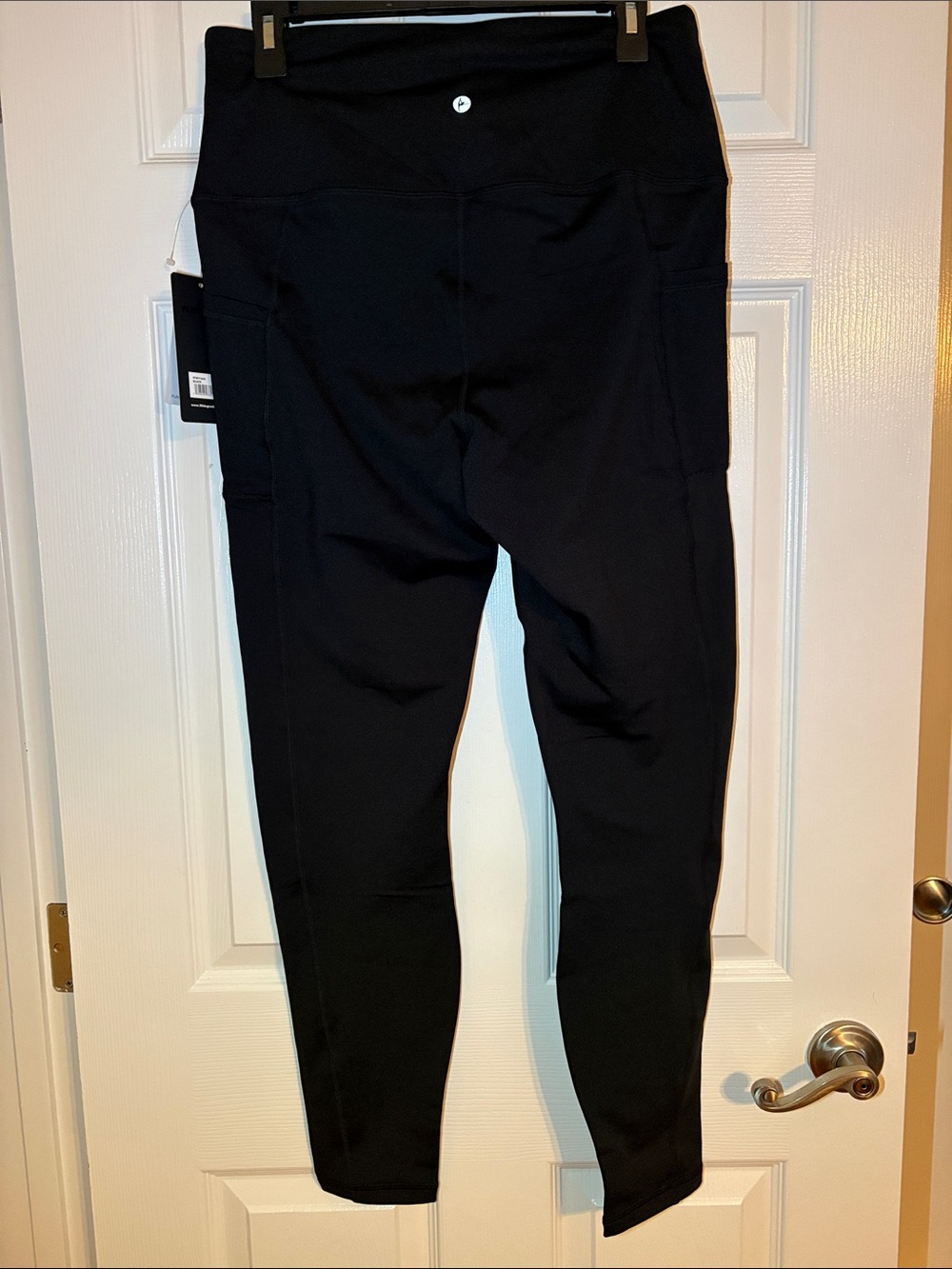 Women's Black Active Pocket Leggings with High Waist